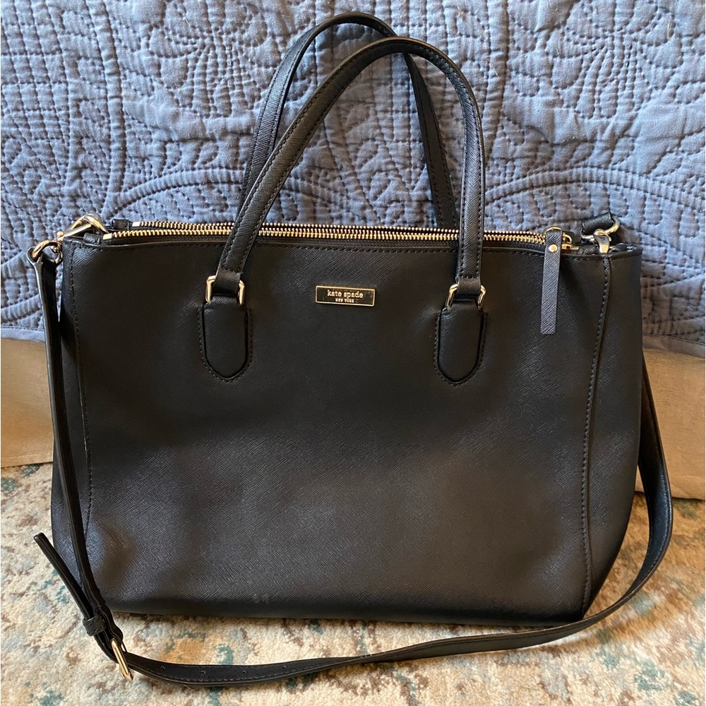 Kate Spade Black Large Purse